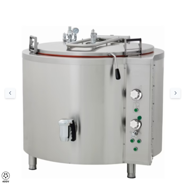  Τηγάνι βρασμού 550L - Ηλεκτρικό - 400V - Έμμεσο - 130 x 143,6cm